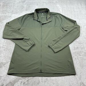 Adidas supernova storm running jacket men’s XL Olive Green full zip activewear